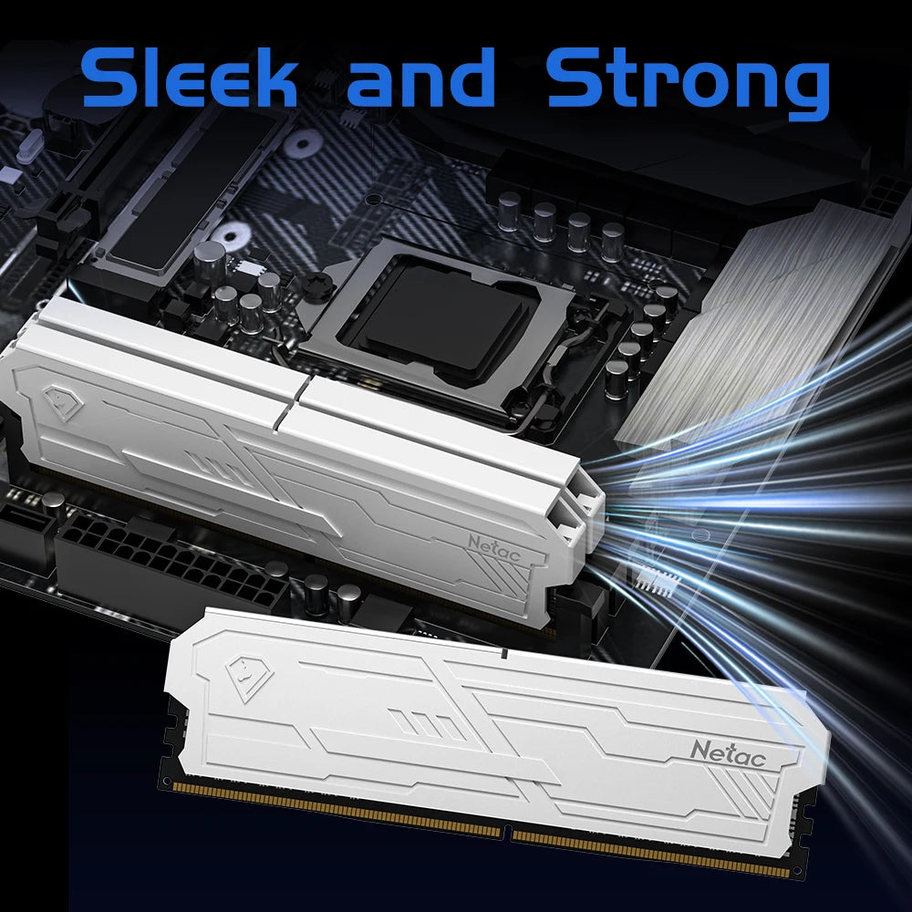 Netac DDR4 Memory Shadow Ill 3200MHz 3600MHz Ram UDIMM DDR4 8G 16G 8Gx2 16Gx2 with Aluminum Heatsink Support XMP2.0 for Desktop
