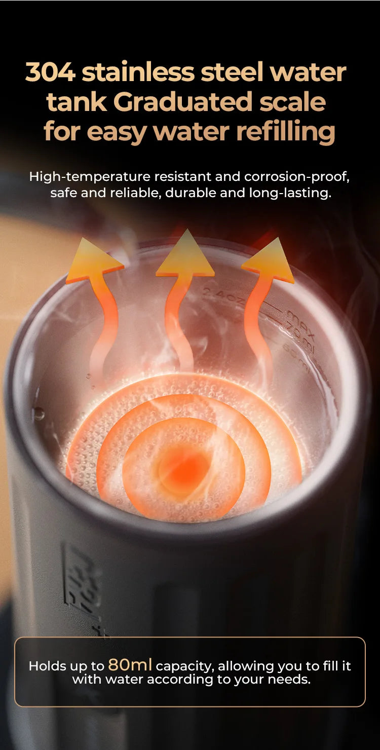 IKAPE Kapo K2 Portable Coffee Machine/Bluetooth Connection/Timer Function,51/58mm Espresso Bottomless Portafilter,Camping/Home