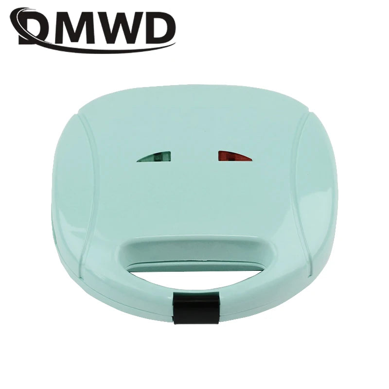 DMWD Electric Egg Sandwich Maker Mini Grilling Panini Baking Plates Toaster Multifunction Non-Stick waffle Breakfast Machine EU