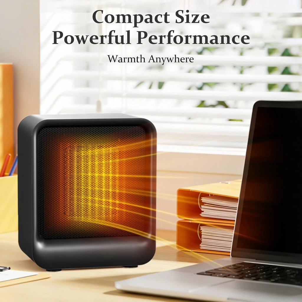 2026 New Upgrade Space Heater, Portable Mini Heater For Indoor Use, 500W Fast Heating Small Desk Heater With Overheating