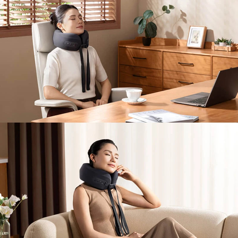 Updated Xiaomi Mijia Smart Neck Pillow Massager Brushless Motor Shoulder Neck Integrated Massage Hot Compress for Mi Home APP