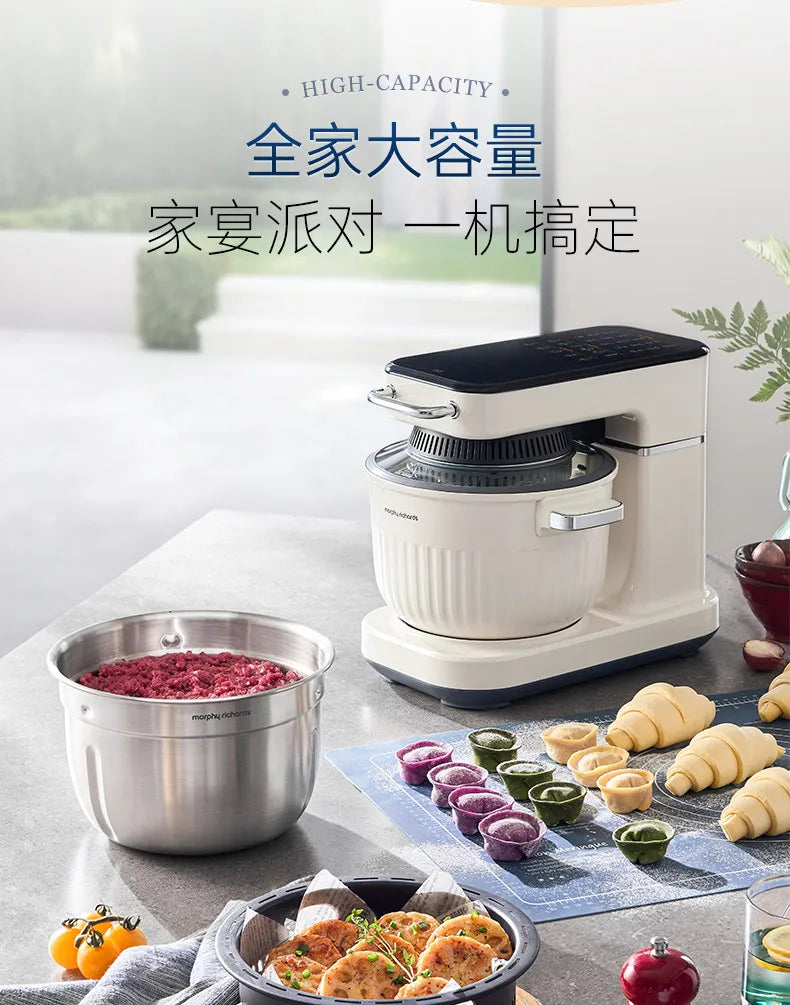 Household Multifunctional Stand Mixer Pasta Maker Dough Kneader Meat Grinder Air Fryer Food Processor