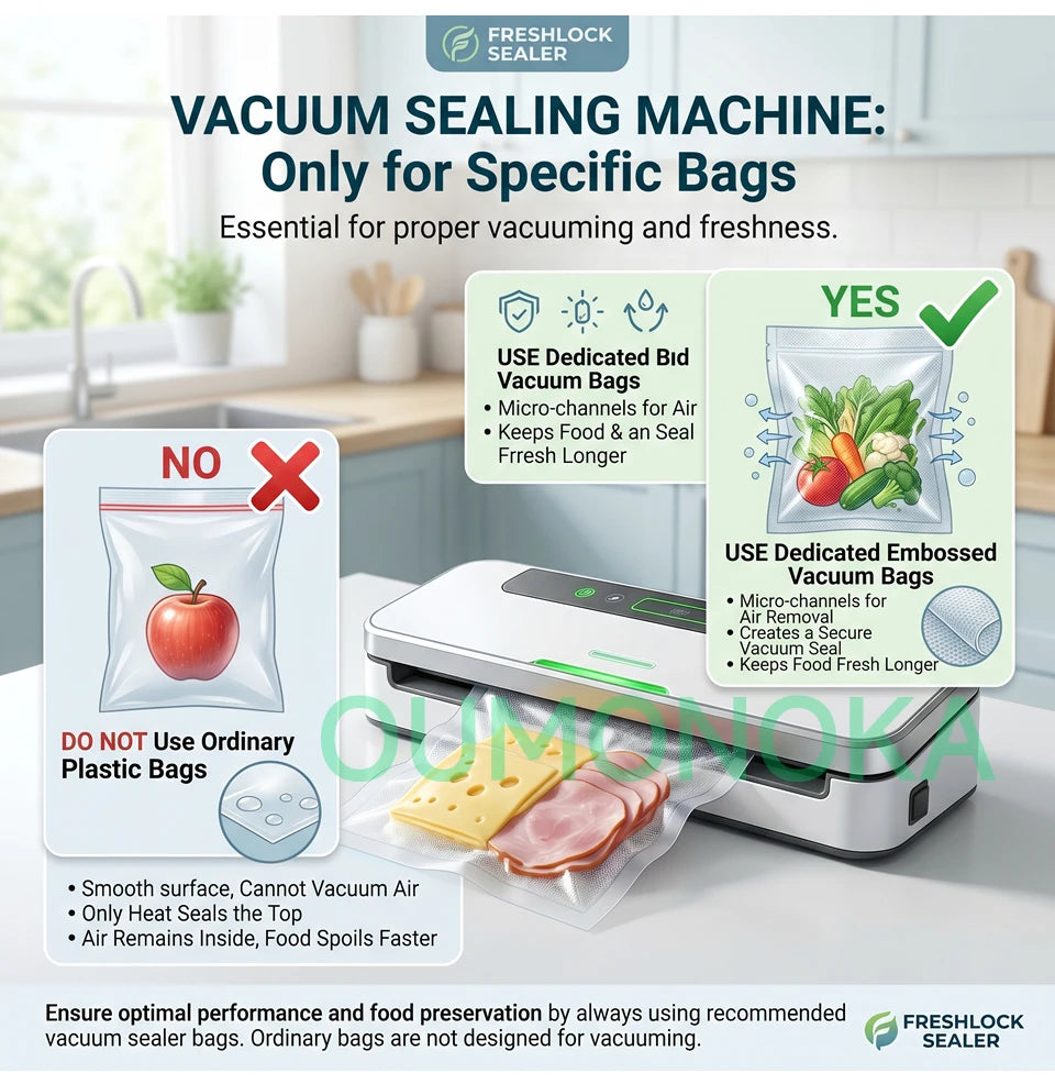 Multi-Mode Food Vacuum Sealer for Vacuumor for Products  Cuisine Packaging Plastic Bag Sealant Kitchen Sealing Machine