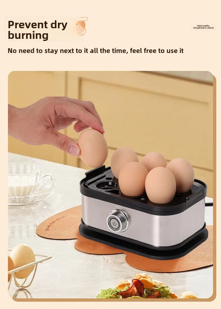 Egg Boiler and Steamer, Kitchen Appliance for Quick Boiling and Steaming Eggs, Mini Breakfast Maker,food Steaming Cooker