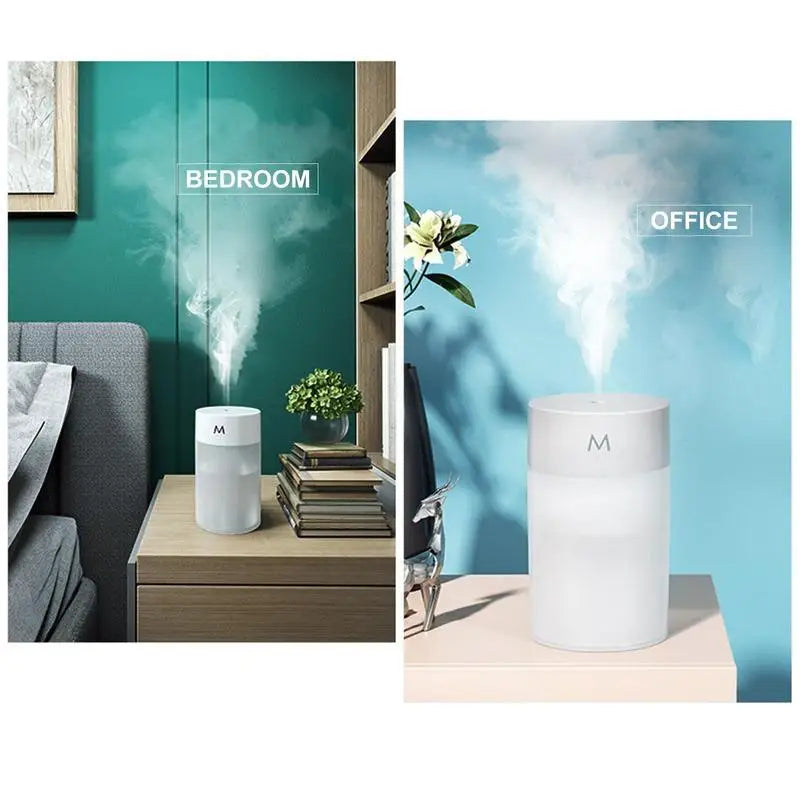 260ML Air Humidifier Ultrasonic Mini Aromatherapy Diffuser Portable Sprayer USB Essential Oil Atomizer LED Lamp for Home Car