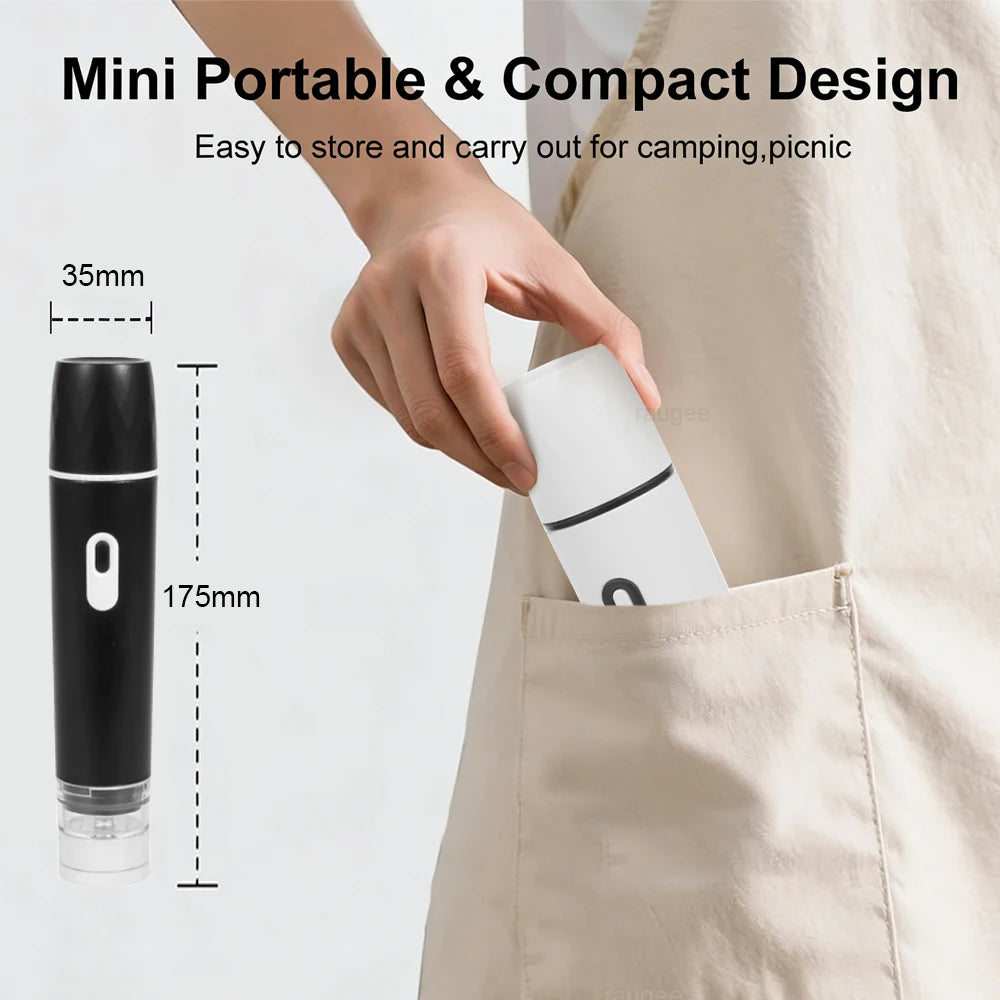 Air Vacuum Pump Automatic Food Sealing Air Pump USB Rechargeable Sealer Pump For Food Handheld Dry/wet Food Sealer Pump