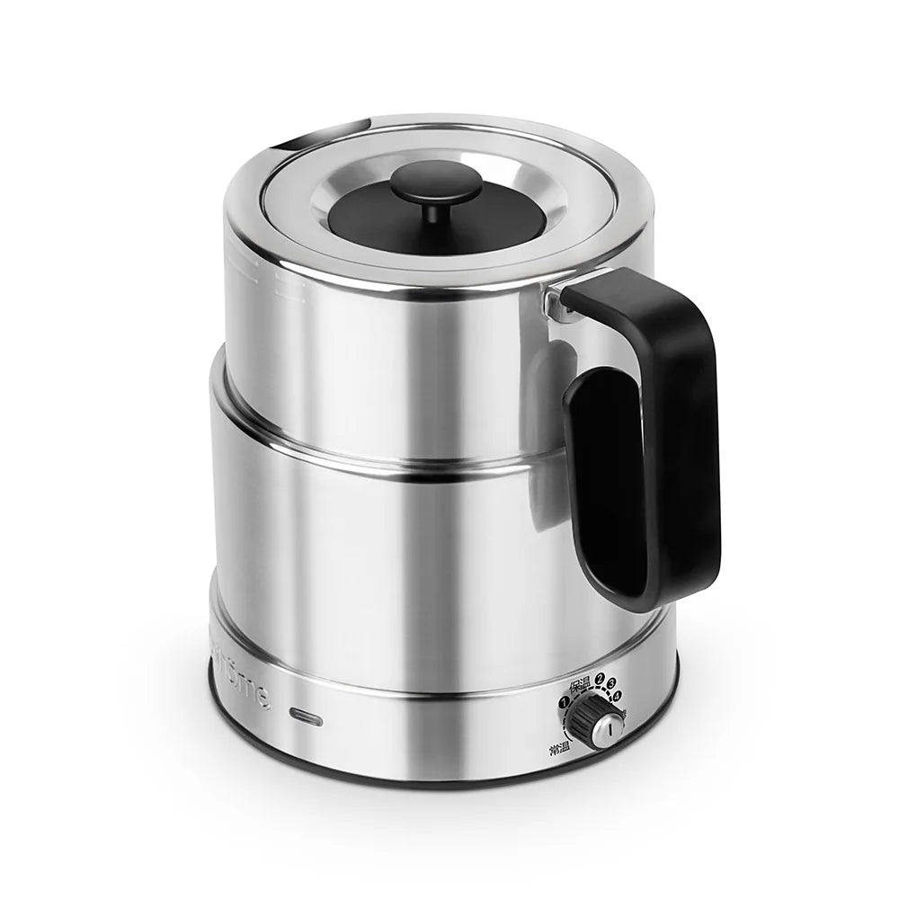 110V/220V Folding Electric Kettle Switchable Voltage Kettle Travel Portable Pot 304 Stainless Steel Adjustable Temperature Pot