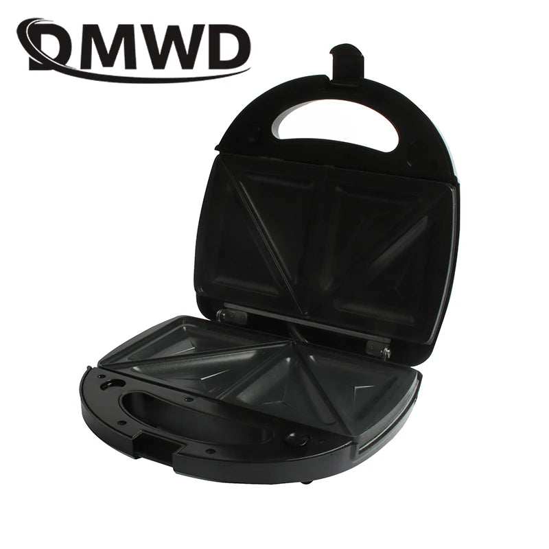 DMWD 3in1 Electric Mini Egg Waffle Sandwich Maker Grilling Plates Breakfast Baking Machine Panini Toaster Bread Frying Pan EU