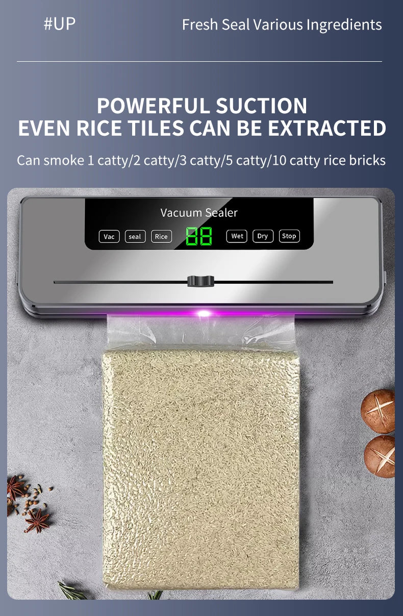 30CM Electric Vacuum Sealer Machine with Cutter Kitchen Food Saver Packaging Bags Commercial Vacuum Food Sealing Cocina