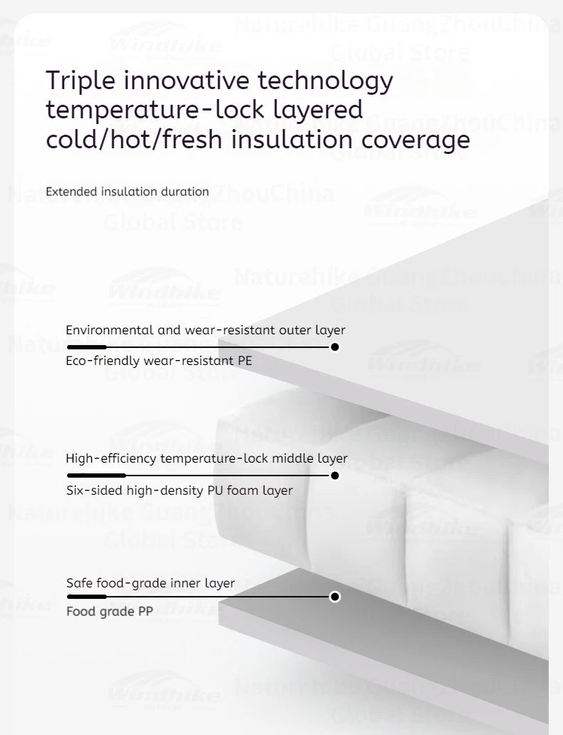 MOBI GARDEN 22L/16L/5L Insulation Ice Box Portable Camping Outdoor Picnic Fresh Food Grade Car Refrigerator Freezer Cooler Box
