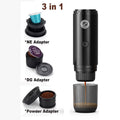 Coffee Machine Travel Portable Espresso for Car & Home Camping Coffee Maker 2-in-1 Capsule Powder Nespresso or Dolce Gusto