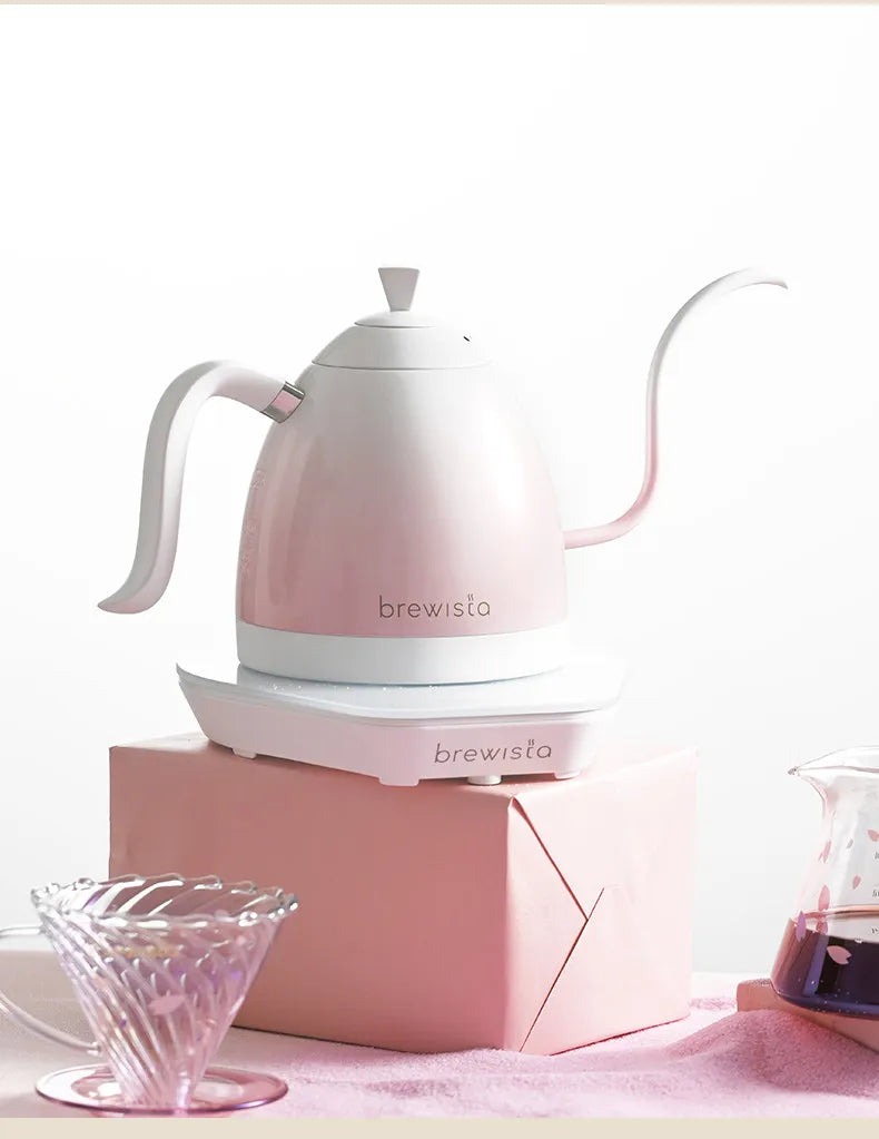 Brewista Pro Gradient Color Coffee Pot Stainless Steel Temperature Controlled 0.6l Thin Spout Gooseneck Pour Over Water Kettle