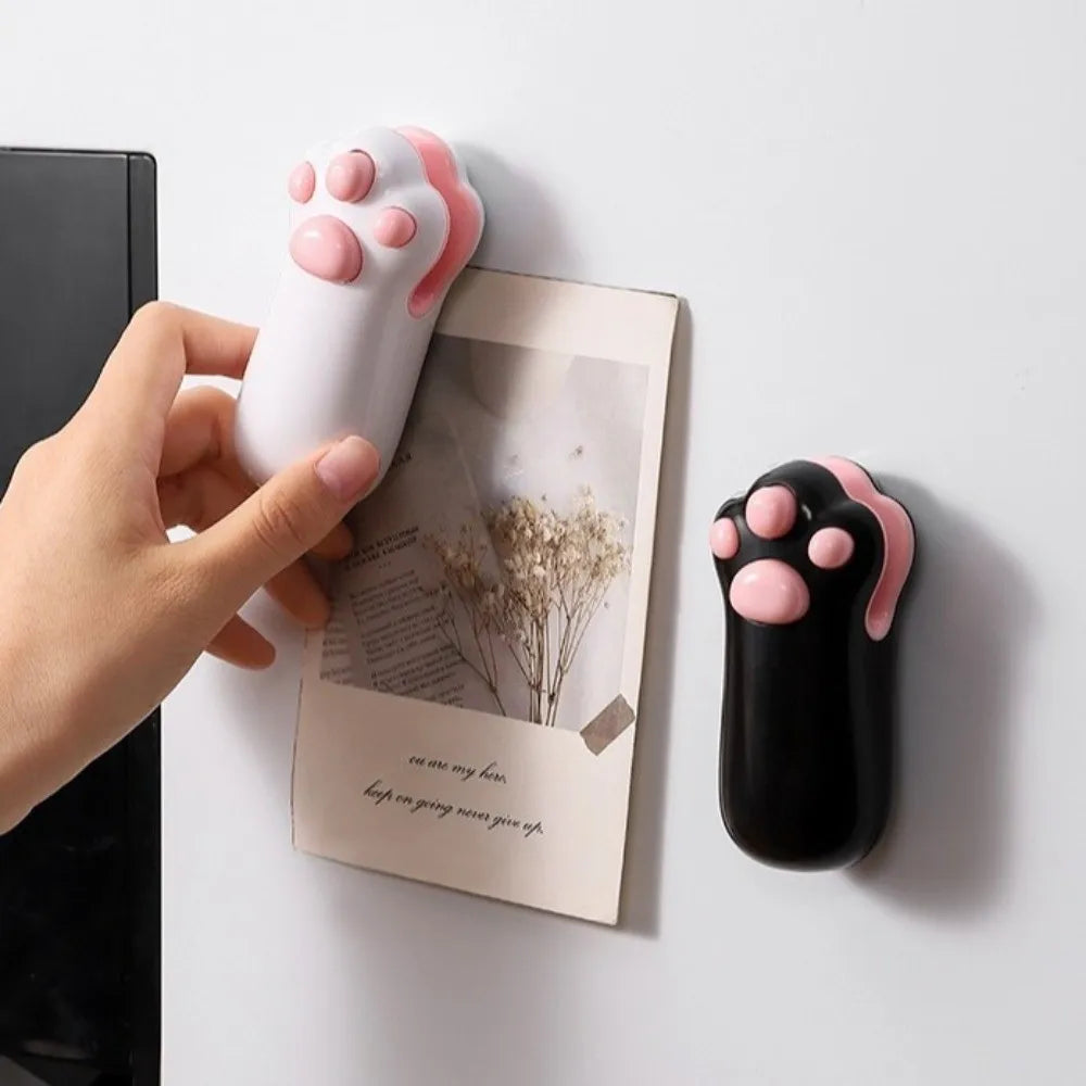 Mini Cat Paw Snack Bag Sealer Type-C Charging Built-in Cutter Food Bag Sealer Magnetic Back Heat Sealing Mini Sealing Machine