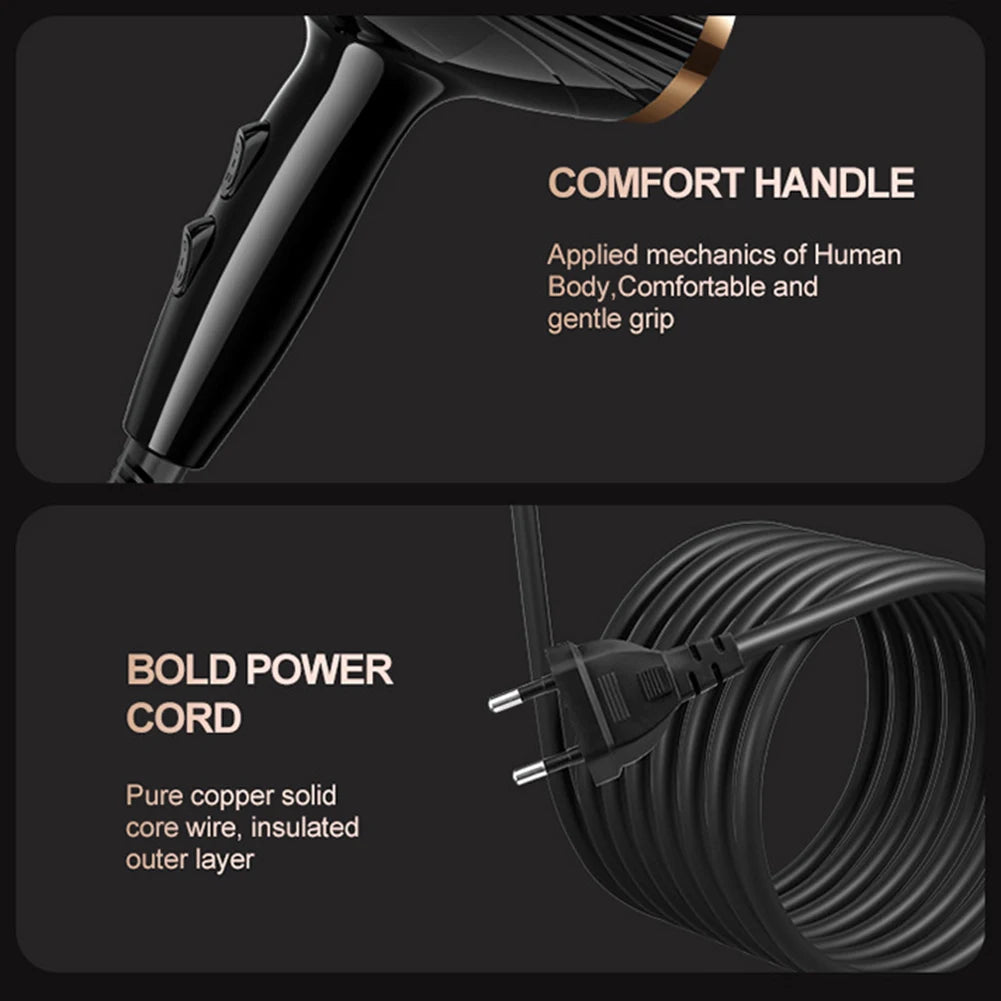 220V Hair Dryer Professional 2200W Gear Strong Power Blow Hair Dryer Brush For Hairdressing Barber Salon Tools Hair Dryer Fan