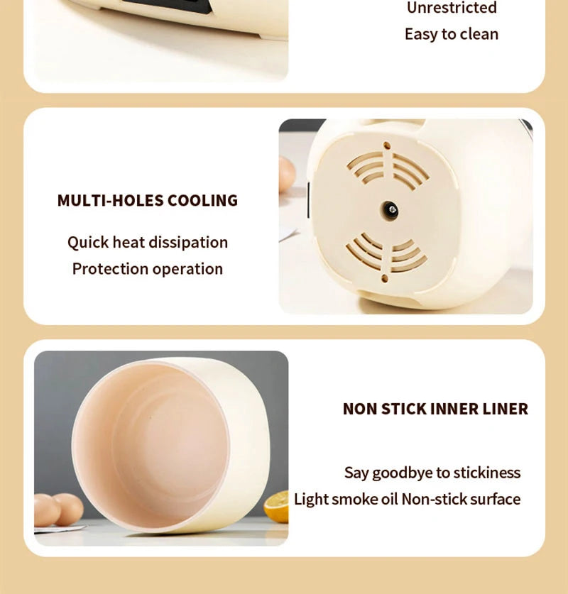 Mini Multi-function Smart Rice Cooker Small Non-Stick Cooker Ricecooker Household Multifunction Electric Cooking EU Plug