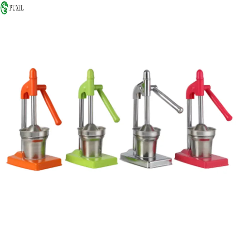 Stainless steel manual juicer, suitable for orange juice, lemon, pomegranate, and hand pressed juice extractors, an easy to clea