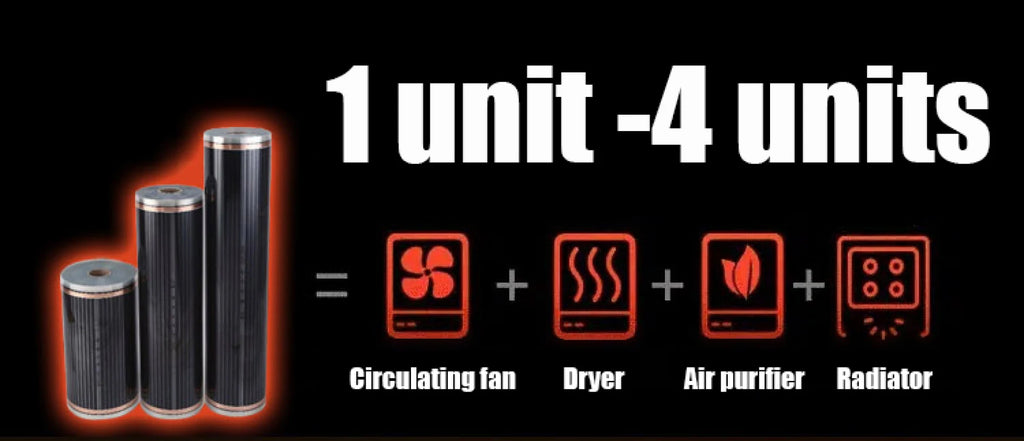 Energy Saving Graphene Heater Wall Mounted Fast Electric Heating Panel Far Infrared Heating Plate For Living Room Bedroom Office