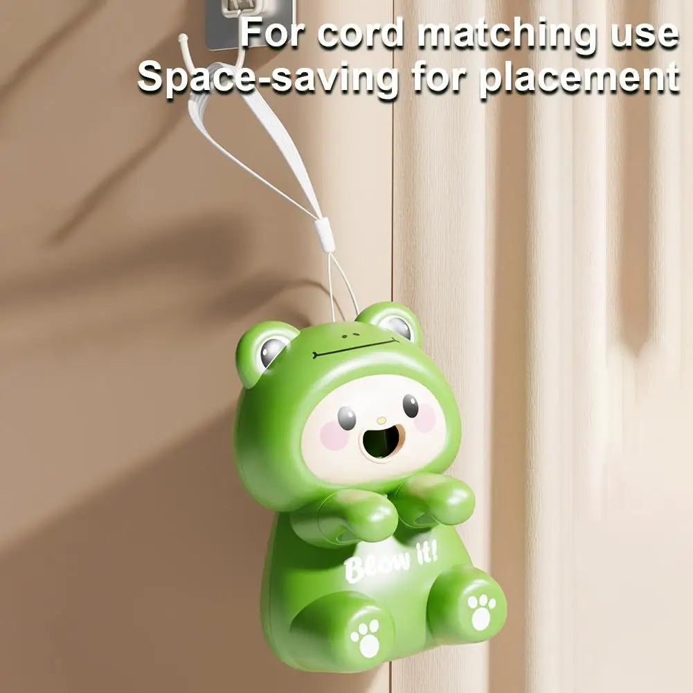 Mini Food Cooling Fan 3 Speeds USB Rechargeable Cute Animal Clip On Portable Soup Coffee Tea Cooler Kitchen Office Desk