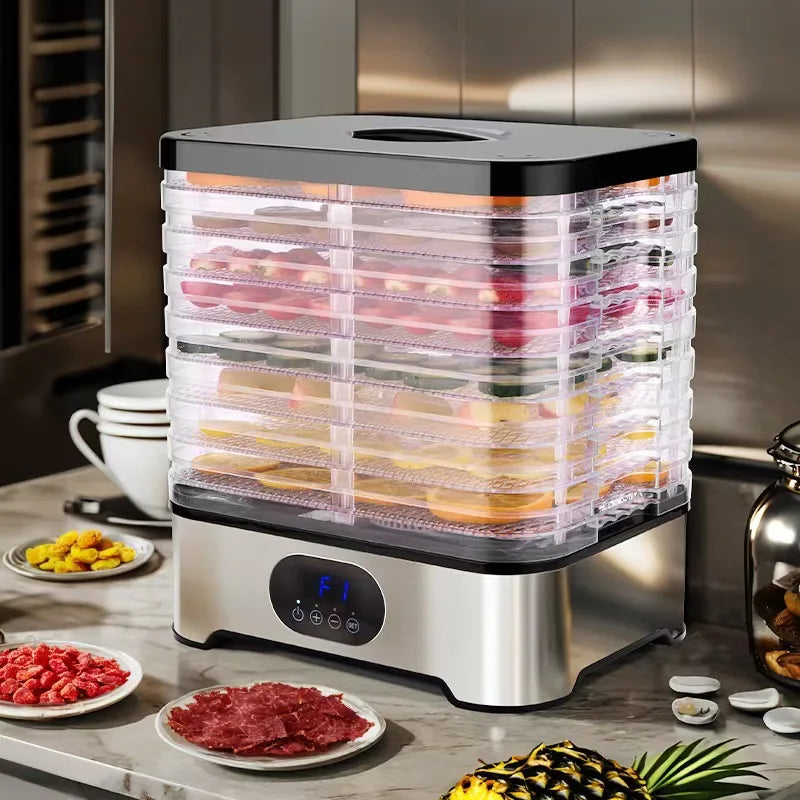 Electric Mini High Efficiency 400W Fruit and Vegetable Food Dehydrator with Plastic Housing for Household Meat and Pet Drying