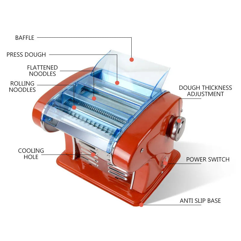 Household Electric Noodles Maker Machine Pasta Machine Dumpling Dough Mixer Rolling Machine M��quina Para Hacer Pasta