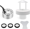 Ultrasonic Mist Maker Fogger USB Humidifier Colorful LED Lights 5V Pond Fountain Atomizer for Pond Rockery with Splash Guard