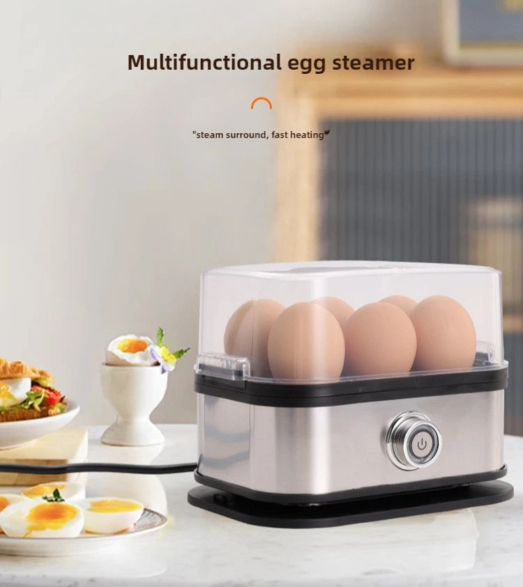 Egg Boiler and Steamer, Kitchen Appliance for Quick Boiling and Steaming Eggs, Mini Breakfast Maker,food Steaming Cooker