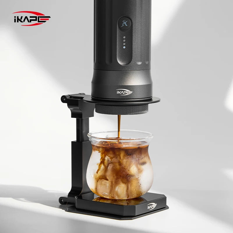 IKAPE Kapo K2 Portable Coffee Machine/Bluetooth Connection/Timer Function,51/58mm Espresso Bottomless Portafilter,Camping/Home
