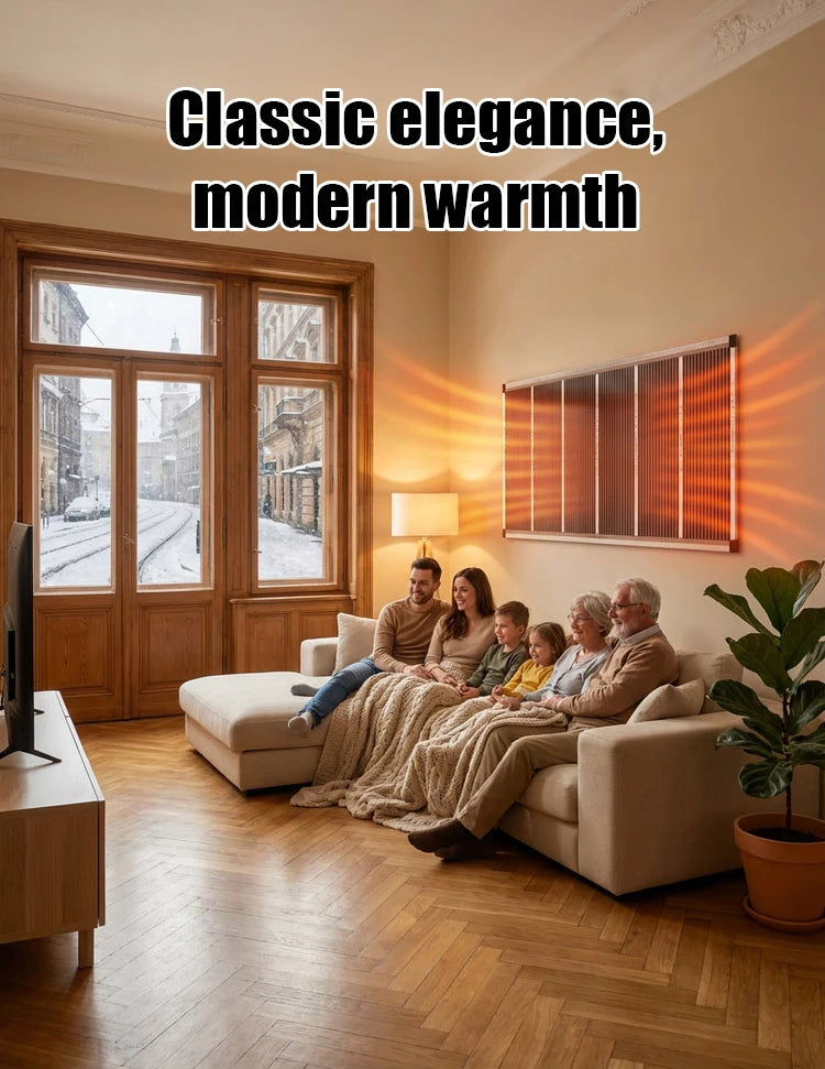 Energy Saving Graphene Heater Wall Mounted Fast Electric Heating Panel Far Infrared Heating Plate For Living Room Bedroom Office
