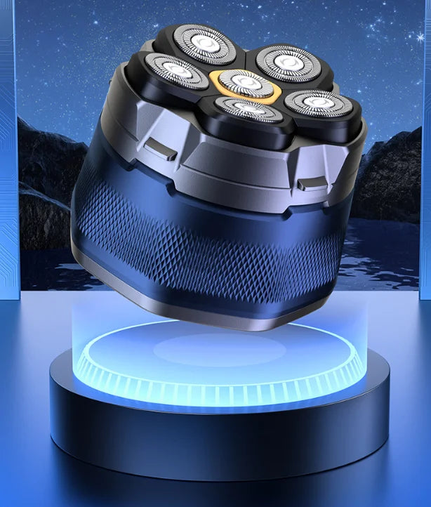6D Magnetic Electric Head Shaver Waterproof LED Rechargeable Hair Trimmer Bald Men Face Hair Cutting Razor