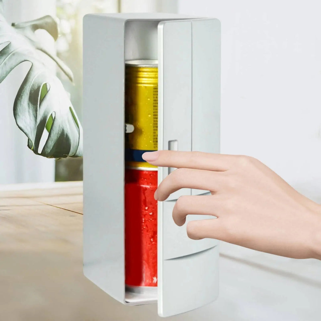 USB Mini Fridge Versatile Drink Can Cooler Warmer for Dorm Bedroom Makeup