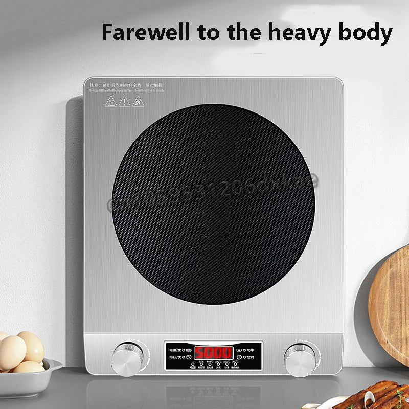 5000W High-power Commercial Desktop Induction Cooker Portable Induction Cooker Household Kitchen Canteen Milk Tea Shop