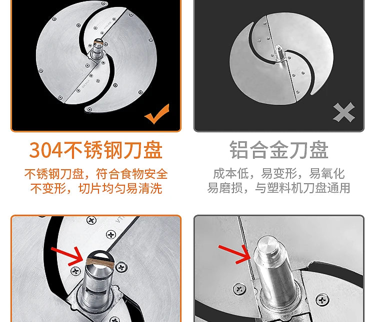 Fruit and vegetable cutter electric manual slicer potato slicer household lemon fruit slicer kitchen artifact
