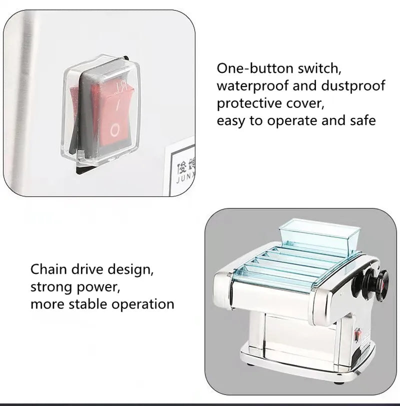 Stainless steel noodle machine Automatic electric Pasta machine small household Pasta Maker