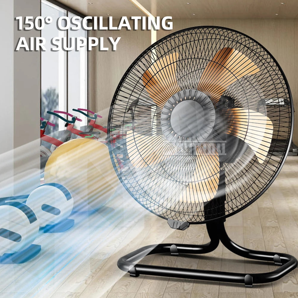 Powerful Electric Fan Industrial Shaking Head Floor Fan 20 inches High-power Table Electric Fan