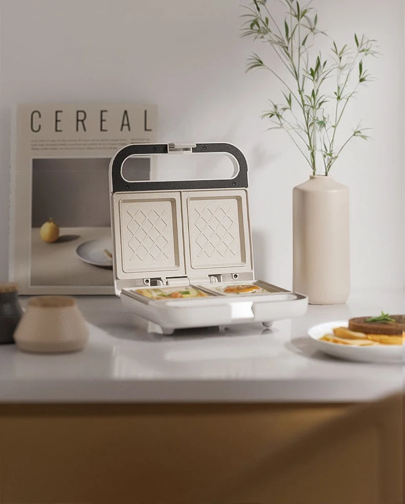 Electric Panini Sandwich Machine Multifunction Baking Pan Light Food Breakfast Maker Waffle Bread Toaster Omelette Steak Grill