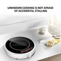 Round Smart Induction Cooker Household 2200W Inductions Kochplatte High Power Portable Cooktop Black Microcrystalline Panel