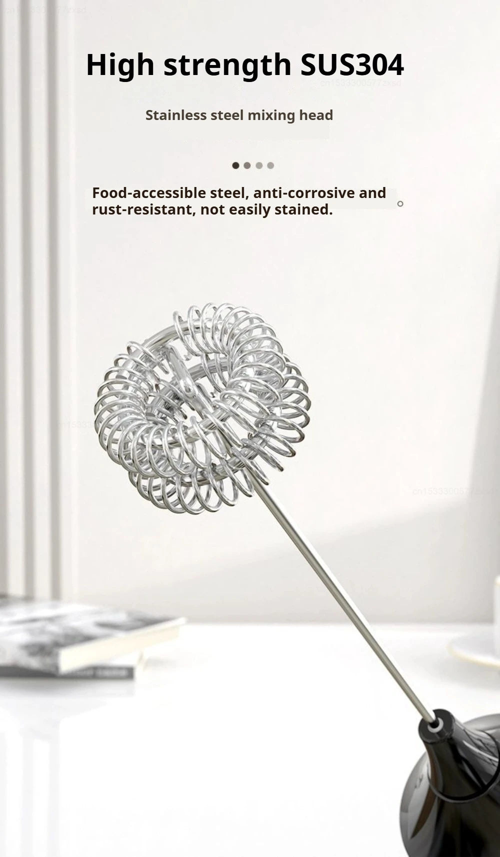 New Electric Milk Frother Household 3 Speeds Rechargeable Coffee Blender Covered Storage for Milk Drink Coffee Cooking Tool