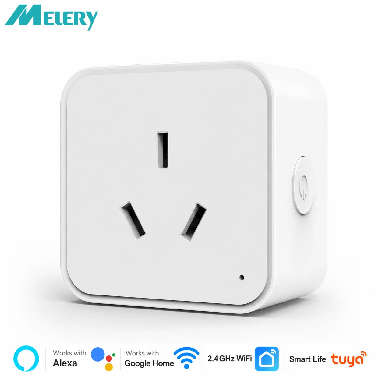 Melery Tuya Smart Socket Power Socket Argentina WiFi intelligent Outlet AU Plug Wireless Voice Remote Timer by Aleax Google Home