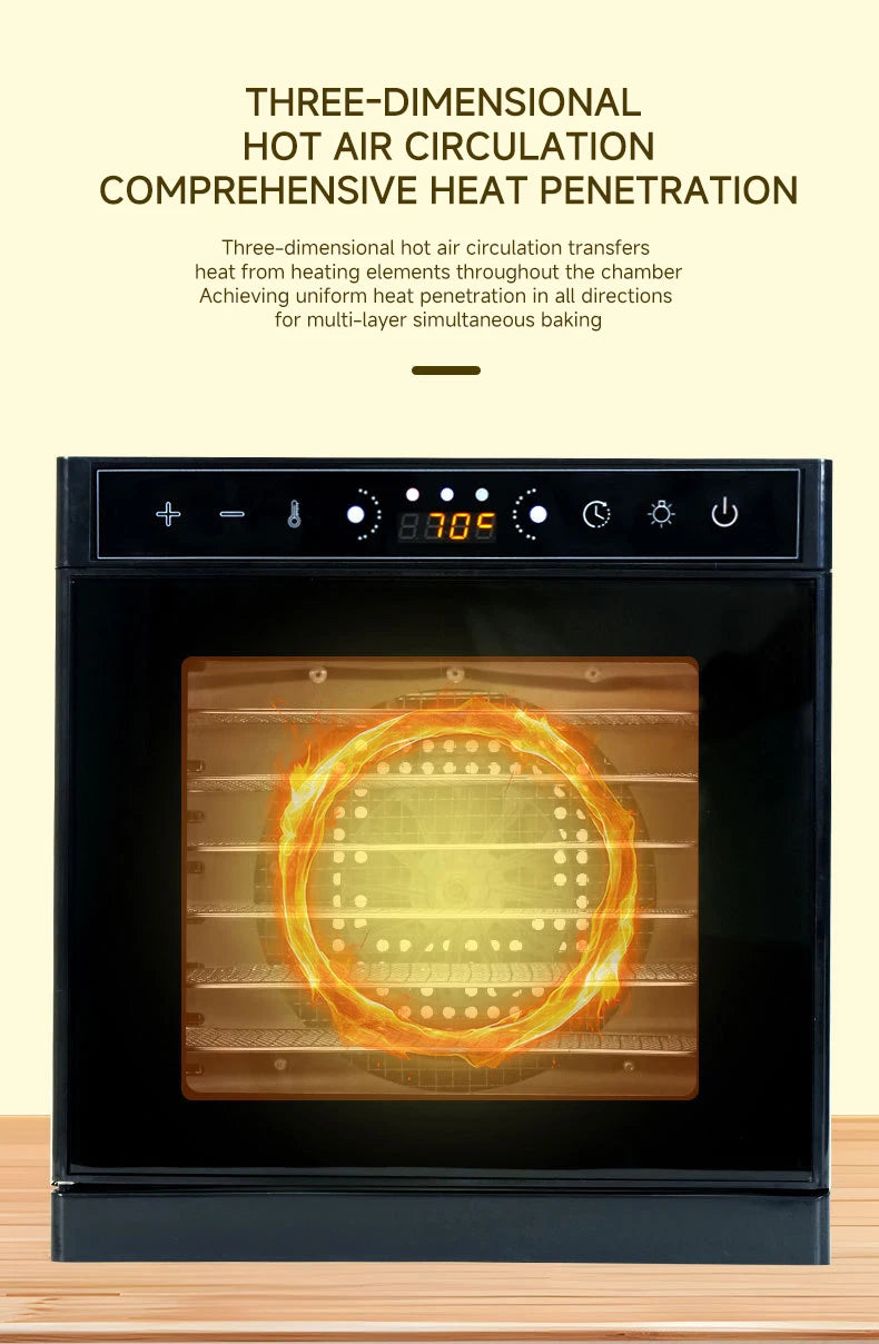 DIVEDEER Home Food Dehydrator with Warmer Plate, Juicer with Pulp Separator, Vegetable Dryer, Fully Automatic