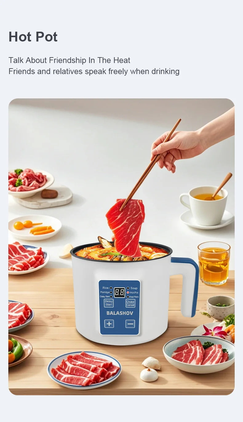 1.7L Electric Rice Cooker Single Double Layer 220V Multi Cooker Non-Stick Smart Mechanical MultiCooker Steamed Rice Pot For Home