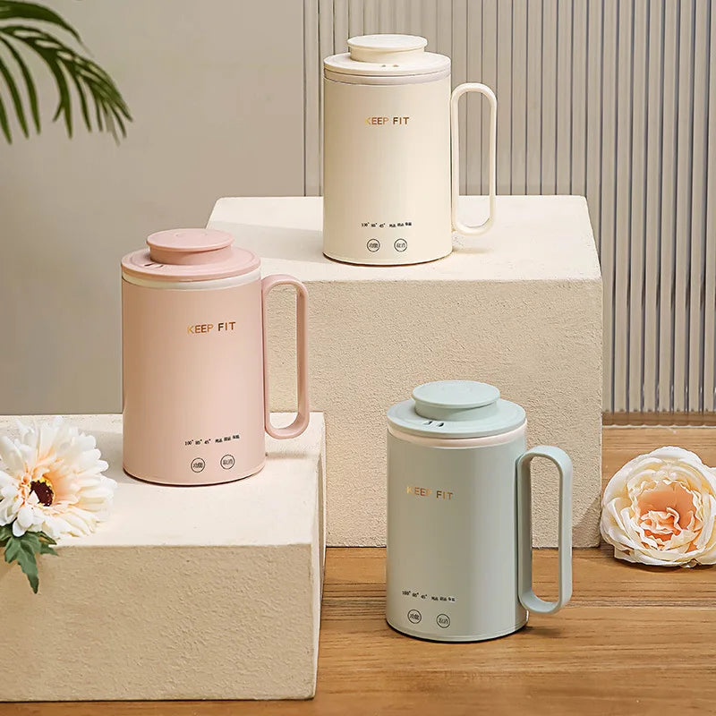 New Small 400ml Electric Kettle Portable 300W Multifunctional Travel Home Stainless Steel Electric Stew Cup Health Pot