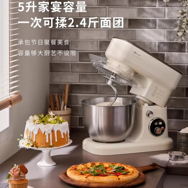 Compact New Stand Mixer Fully Automatic Dough Kneading Mixing Multifunctional Bread Maker for Home Kitchen