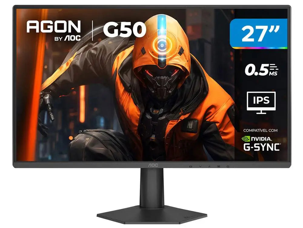 Aoc 27" Full Hd 144Hz Agon G50 Ips 0.5Ms 27G50F/57 HDMI Displayport G-Sync Gaming Monitor - Bivolt