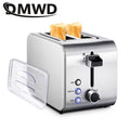 Stainless steel Electric Toaster Bagel Bread Bake tray Double side heating Bread machine With dust lid Breakfast Sandwich maker