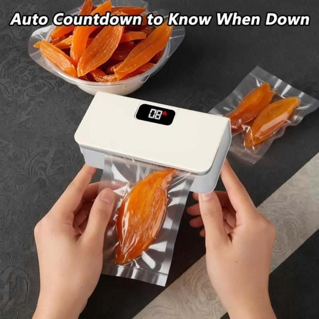 Electric Handheld Sealer Machine Mini Sealer 6-Mode Rechargeable Magnetic with Cutter for Home Kitchen Restaurant Snack Chip