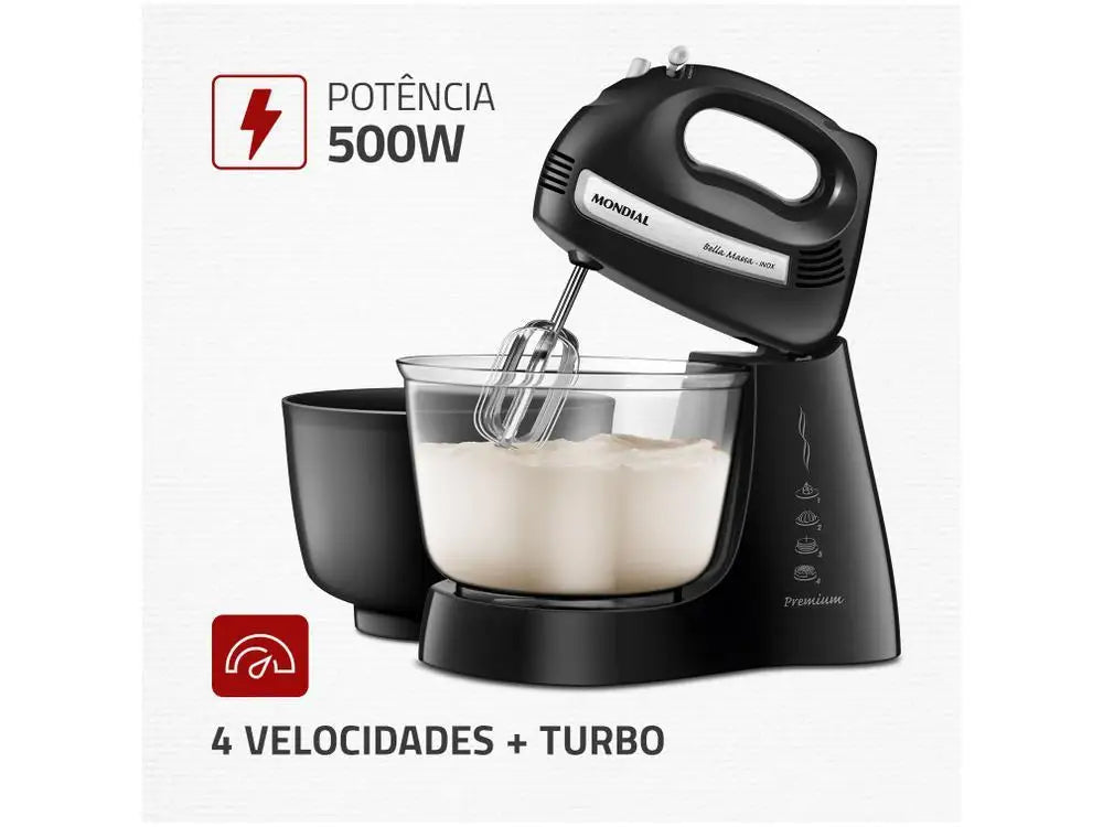 Mondial 400W Bella Massa B-23 NP Stand Mixer-110V