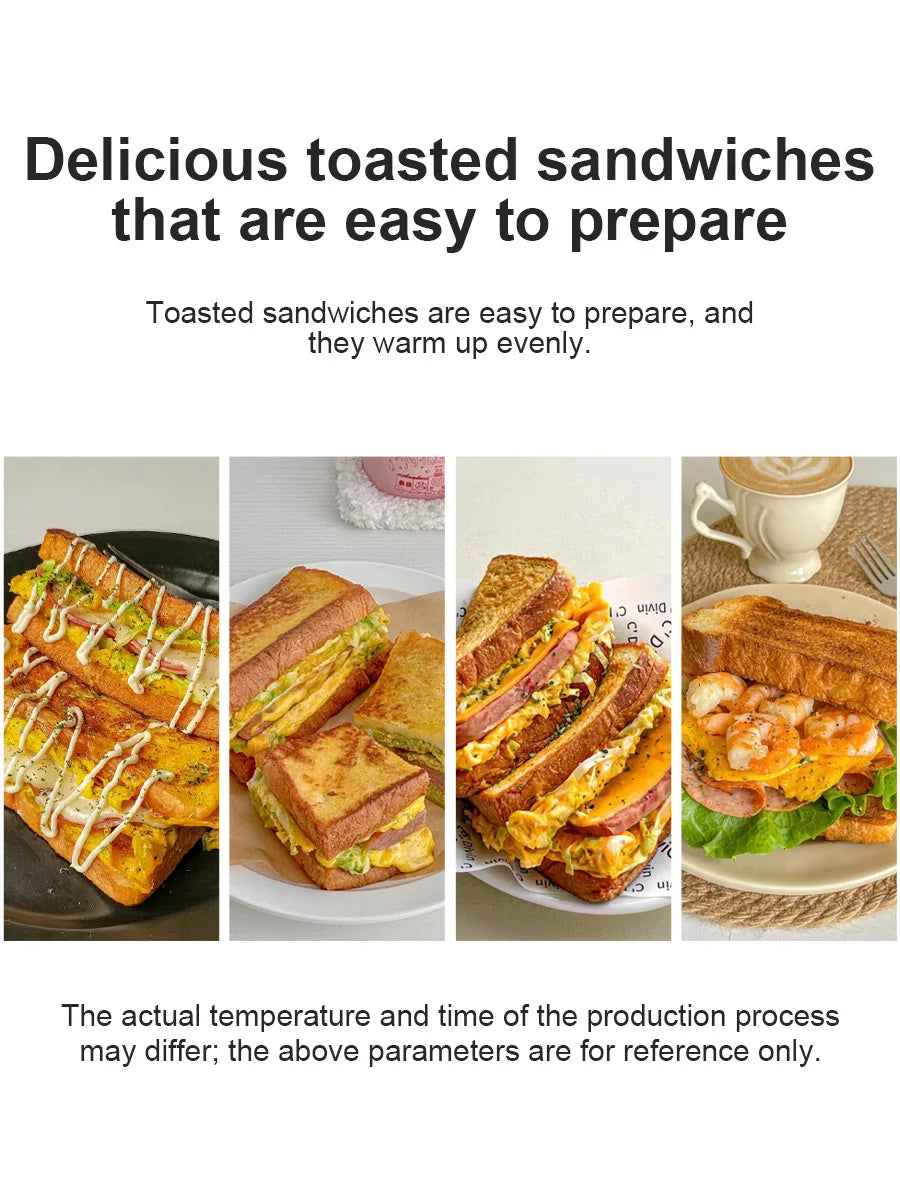Sandwich Maker Sonifer SF-6068 800W Electric Grill Non Stick Plate Toastie Maker Thermostat Control Home Kitchen