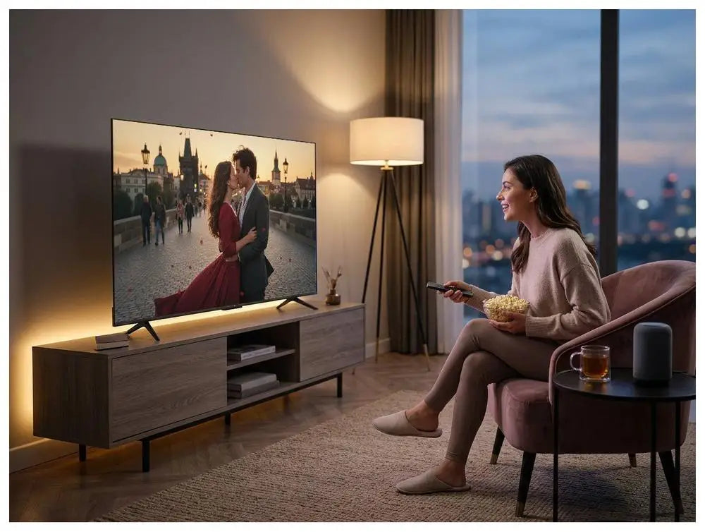 Smart Tv 75" Tcl 4K Uhd Qled 75P7L Google Tv 2026