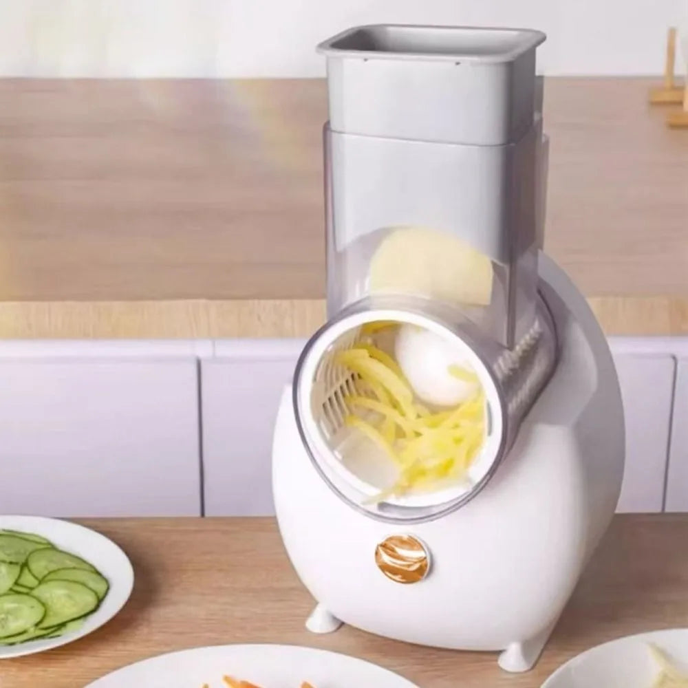 Automatic Electric Rotary Vegetable Shredder Efficient Cordless Vegetable Slicer Effort-saving Cheese Grater Restaurant