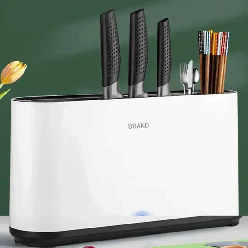 New UV Ultraviolet Knife Chopsticks Disinfection Machine Household Kitchen Sterilization Storage Drying Integrated Disinfection